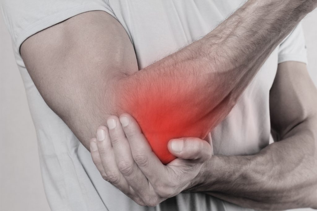 pain in the elbow from exercising
