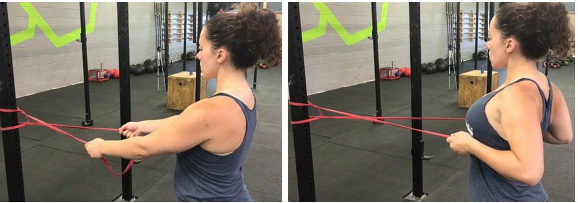 scapular retraction exercise, shoulder pain prevention, shoulder injury exercise