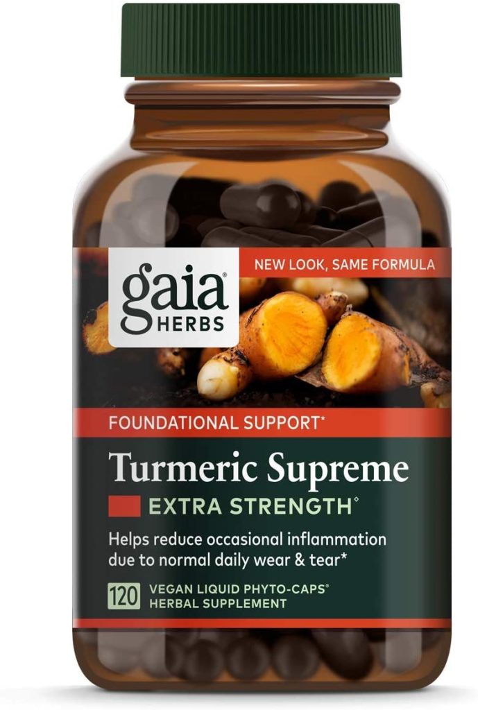 gaia herbs turmeric, DOMS, turmeric for pain relief