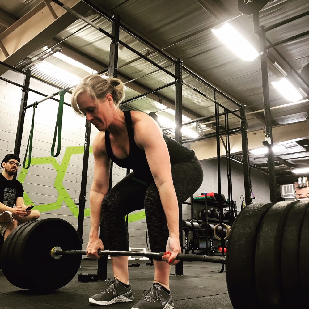 HIIT, deadlift, woman, motivation, positive self-talk